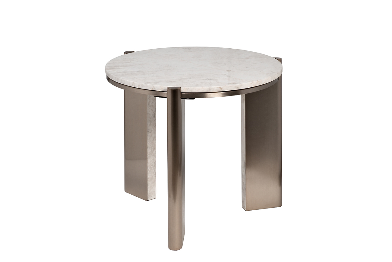 Столик журнальный Касс Белый (Cass White) белый мрамор 1
