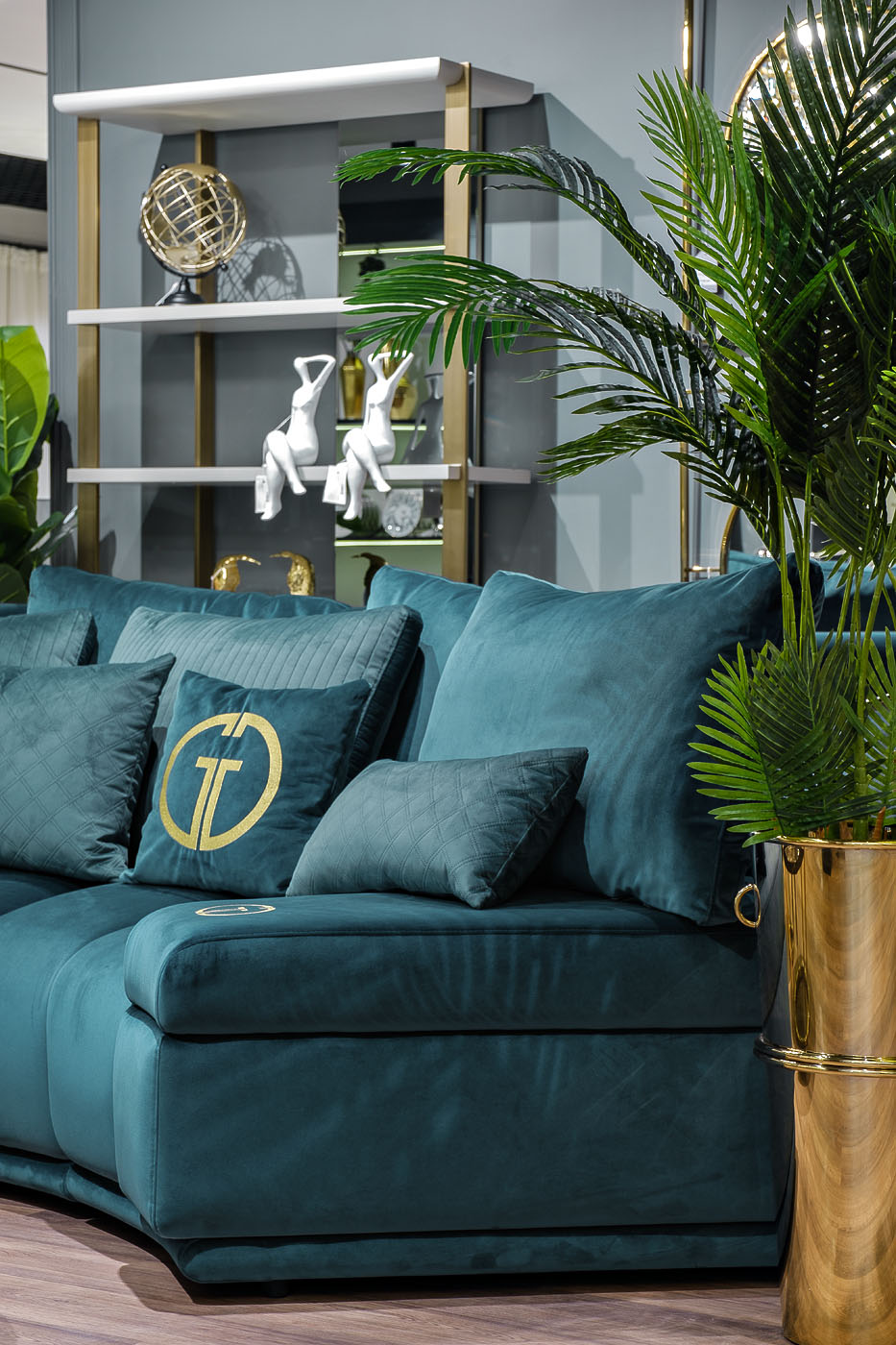 Диван Колизей(Coliseum) модульный бирюзовый 8