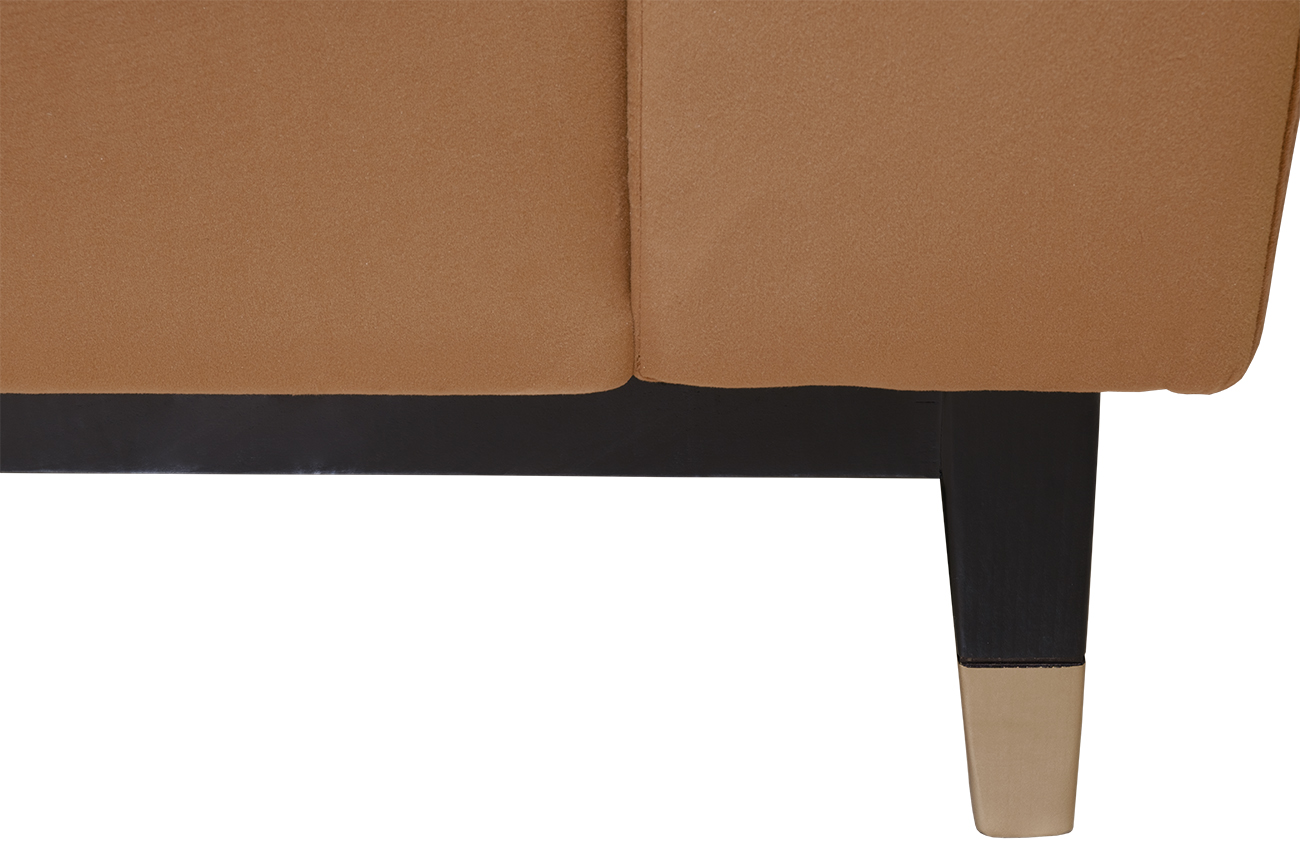 Диван Siena трехместный велюровый коричневый 5