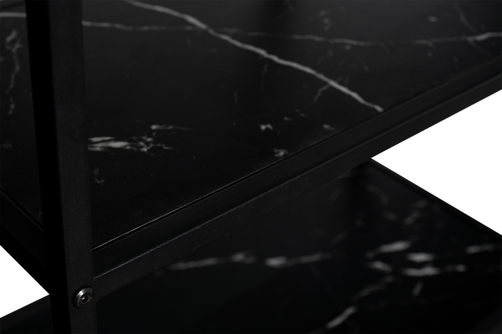 Стеллаж черный 3