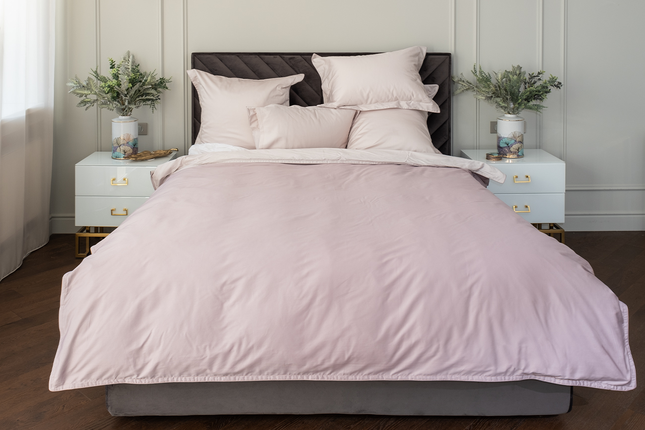 Комплект из 2х наволочек сатиновых 70х70см бежевый 5