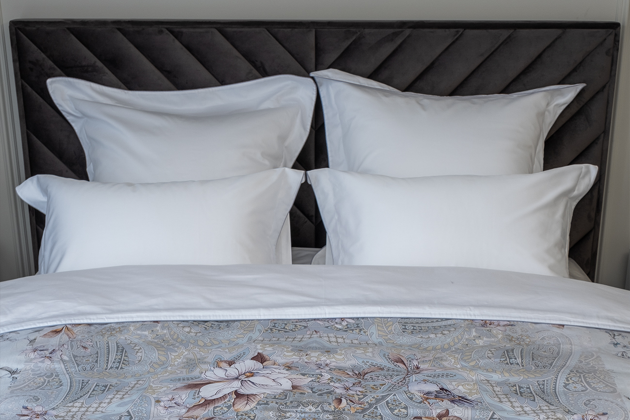 Комплект из 2х наволочек сатиновых 70х70см белый 3