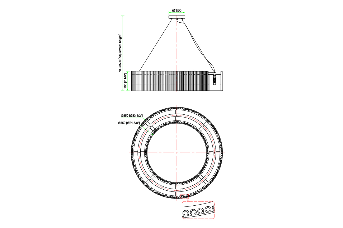 Люстра подвесная прозрачное стекло/античный никель 3