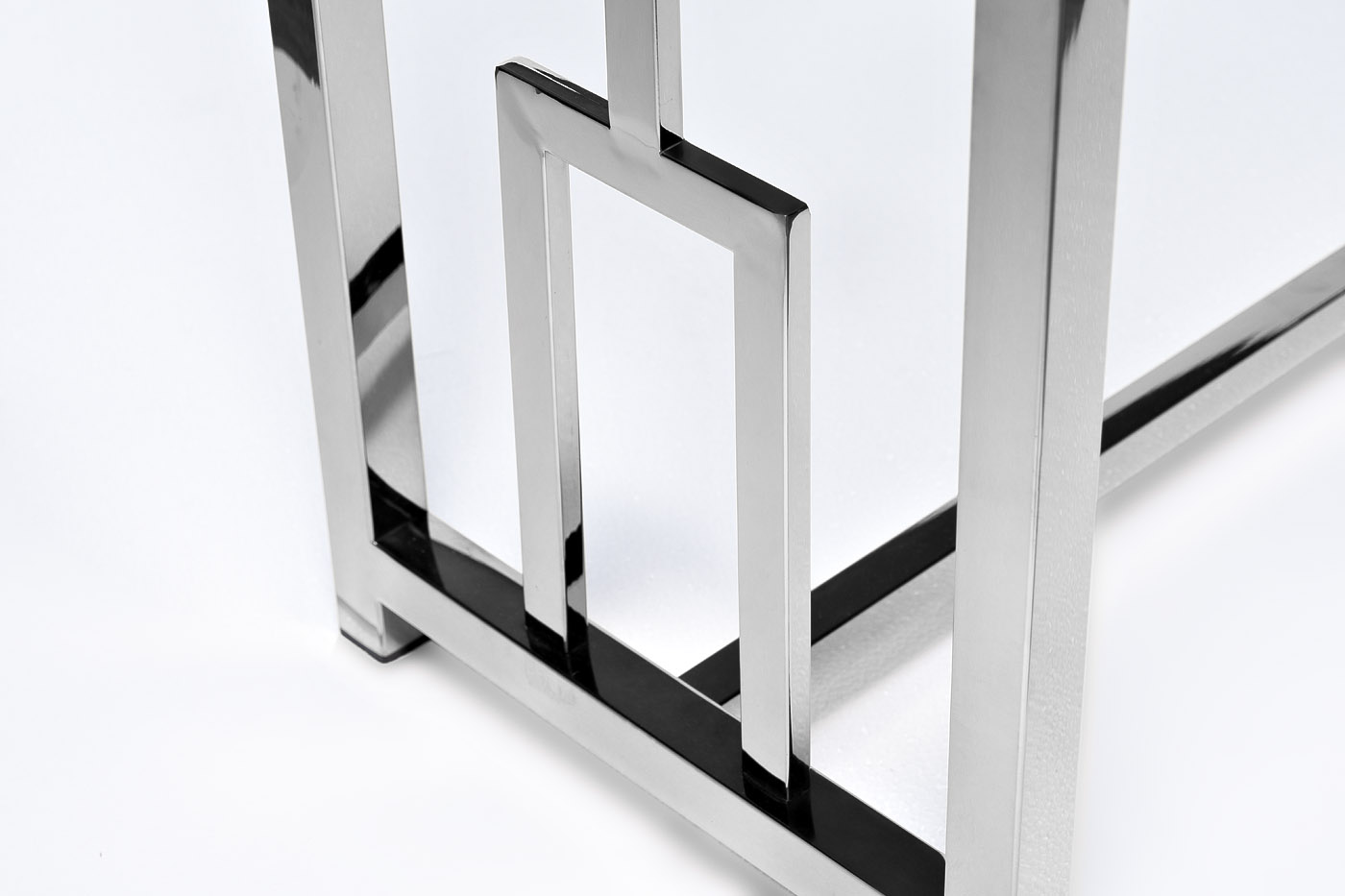 Консоль прозрачное стекло/хром 4