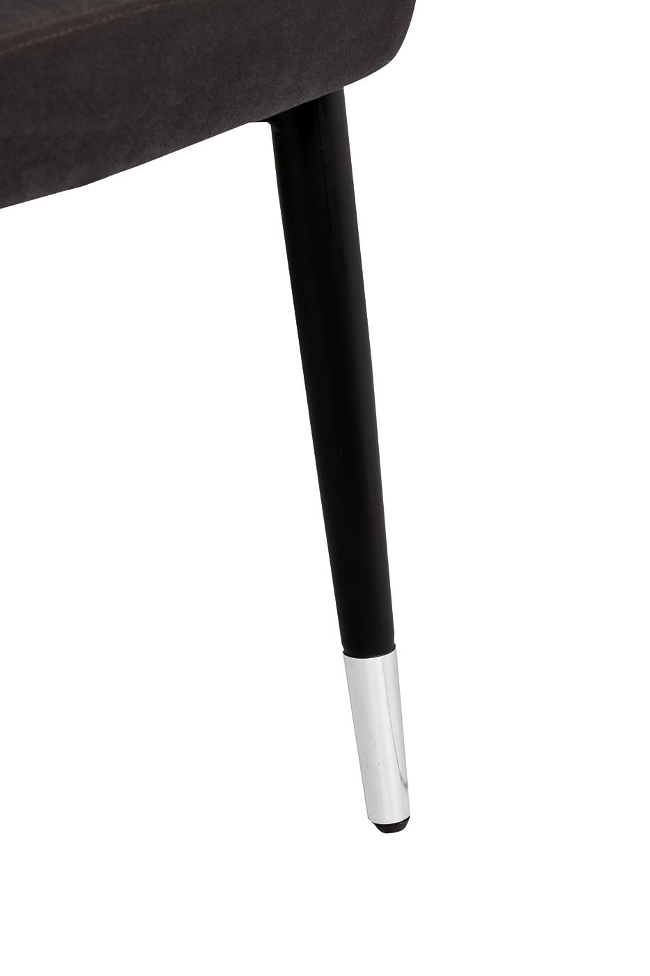 Стул обеденный велюровый серо-коричневый 6