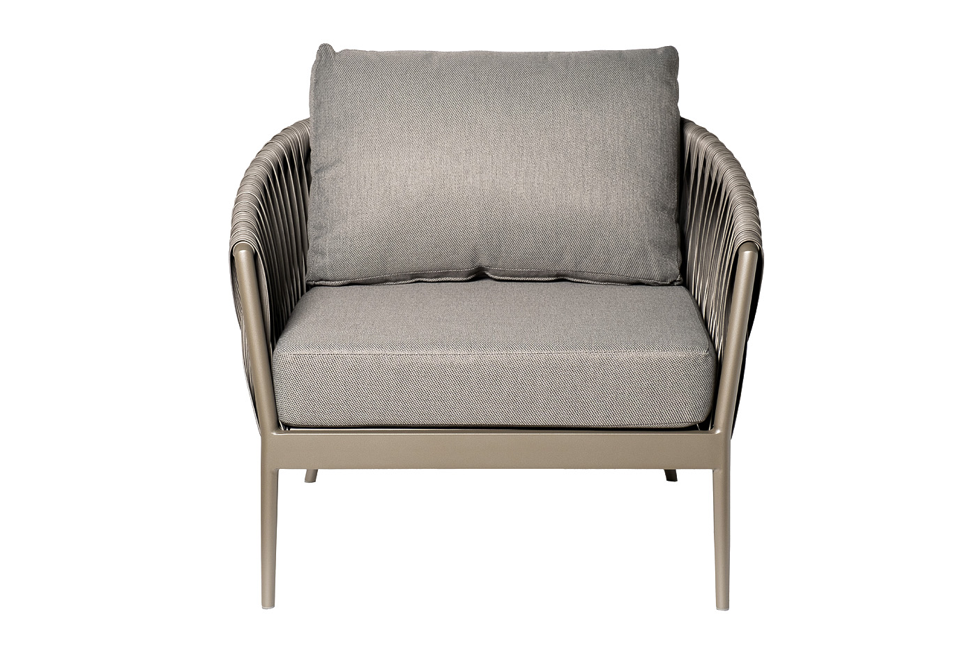 Кресло уличное «Муза» серое 1