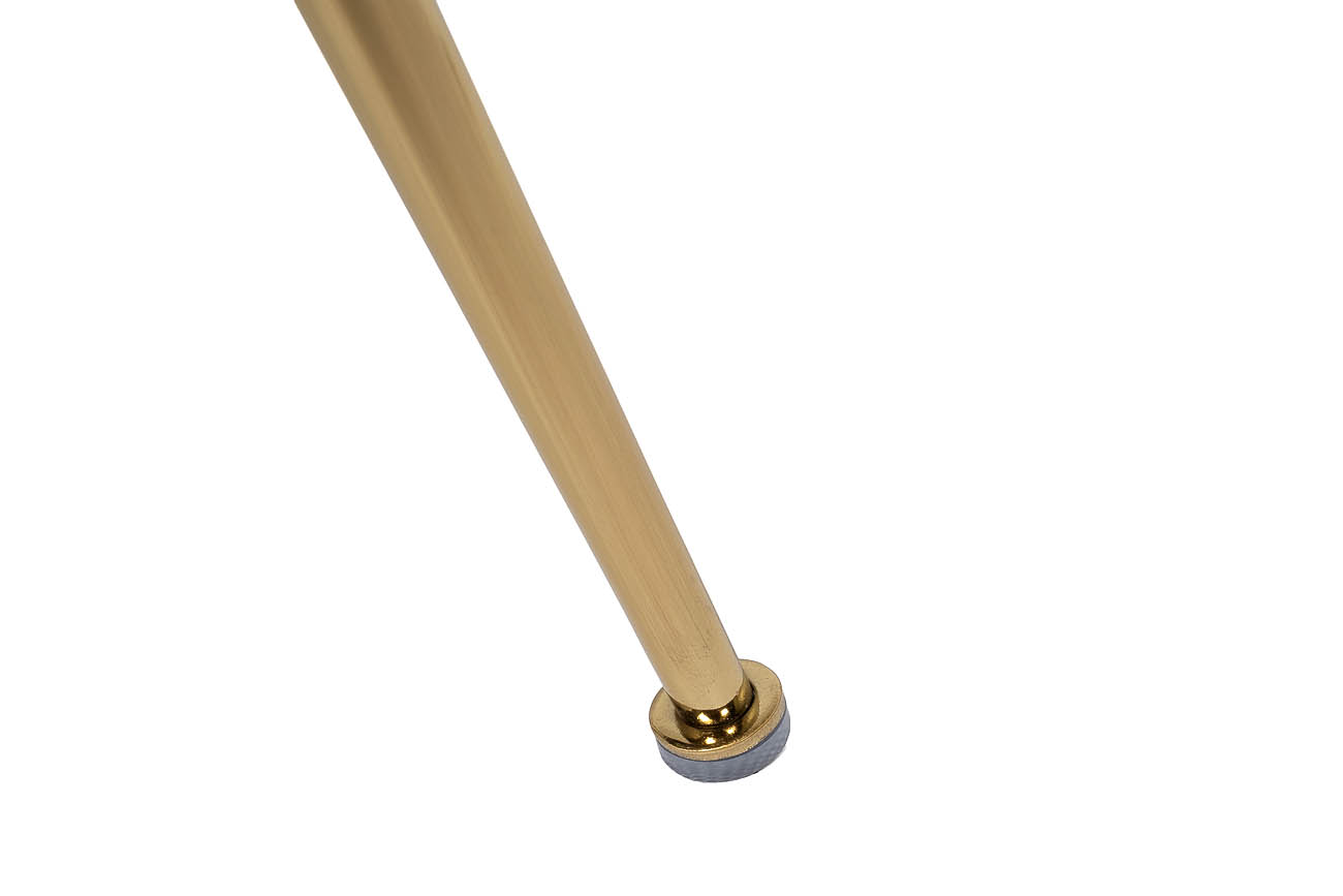 Стул велюровый пепельно-розовый на металлических ножках 4