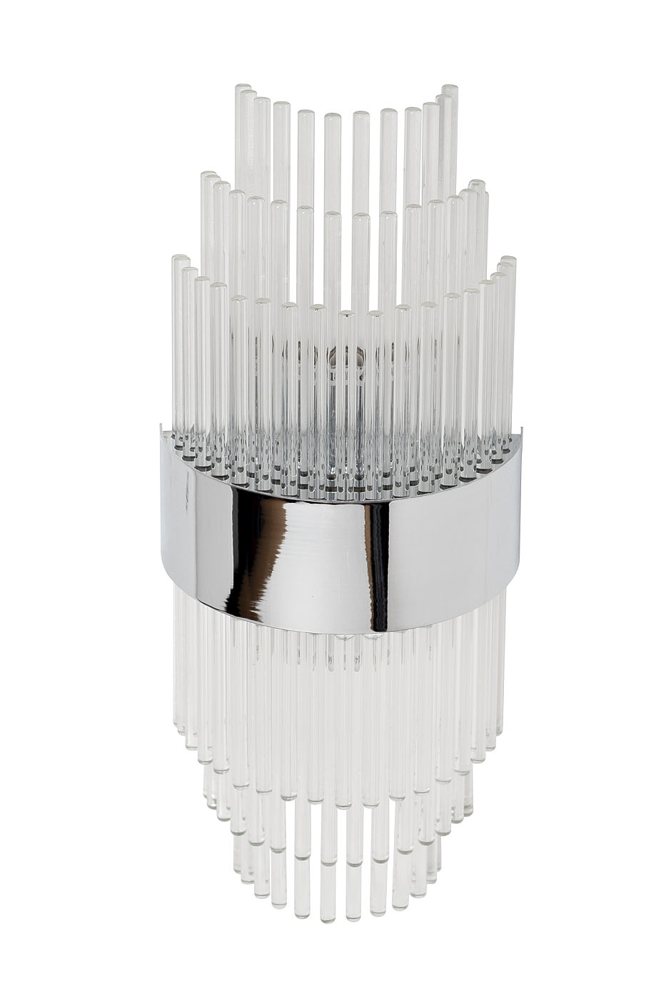 Бра стеклянное (хром) 1