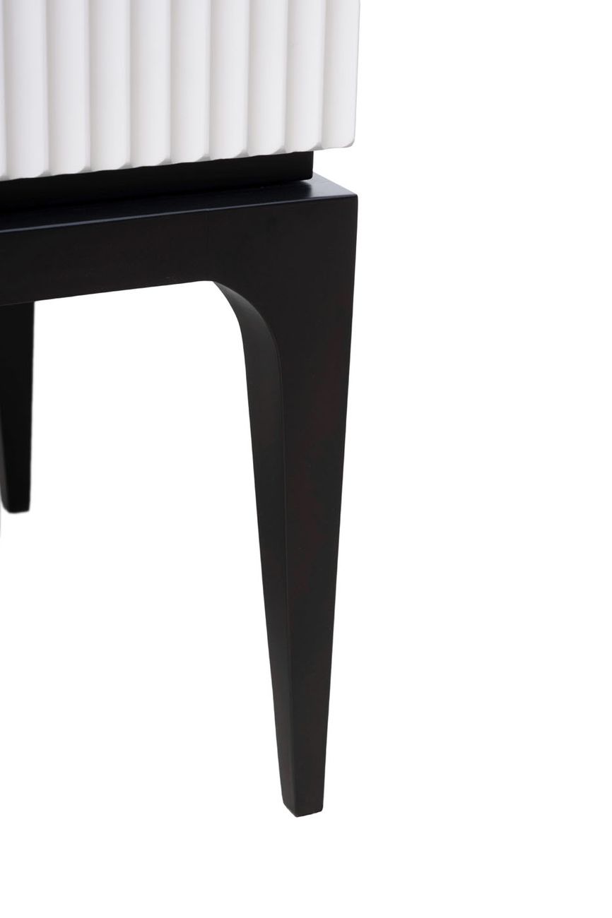 Тумбочка прикроватная Este черно-серая 5