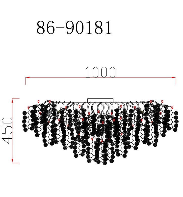 Люстра Тенера (Tenera) круглая золото 3