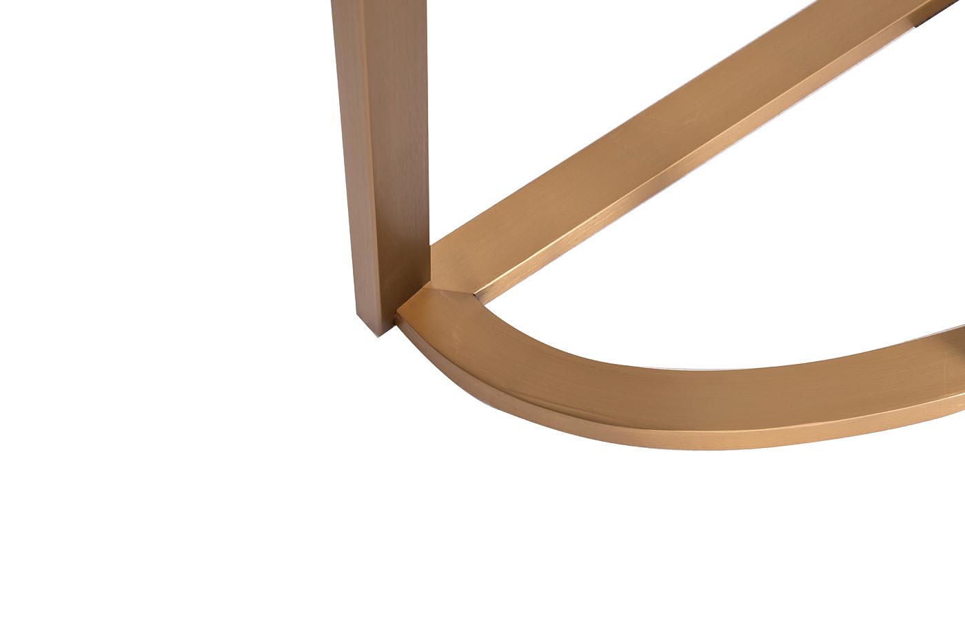 Консоль Жемчужно-Белый (Pearl White) белая/матовое золото 4