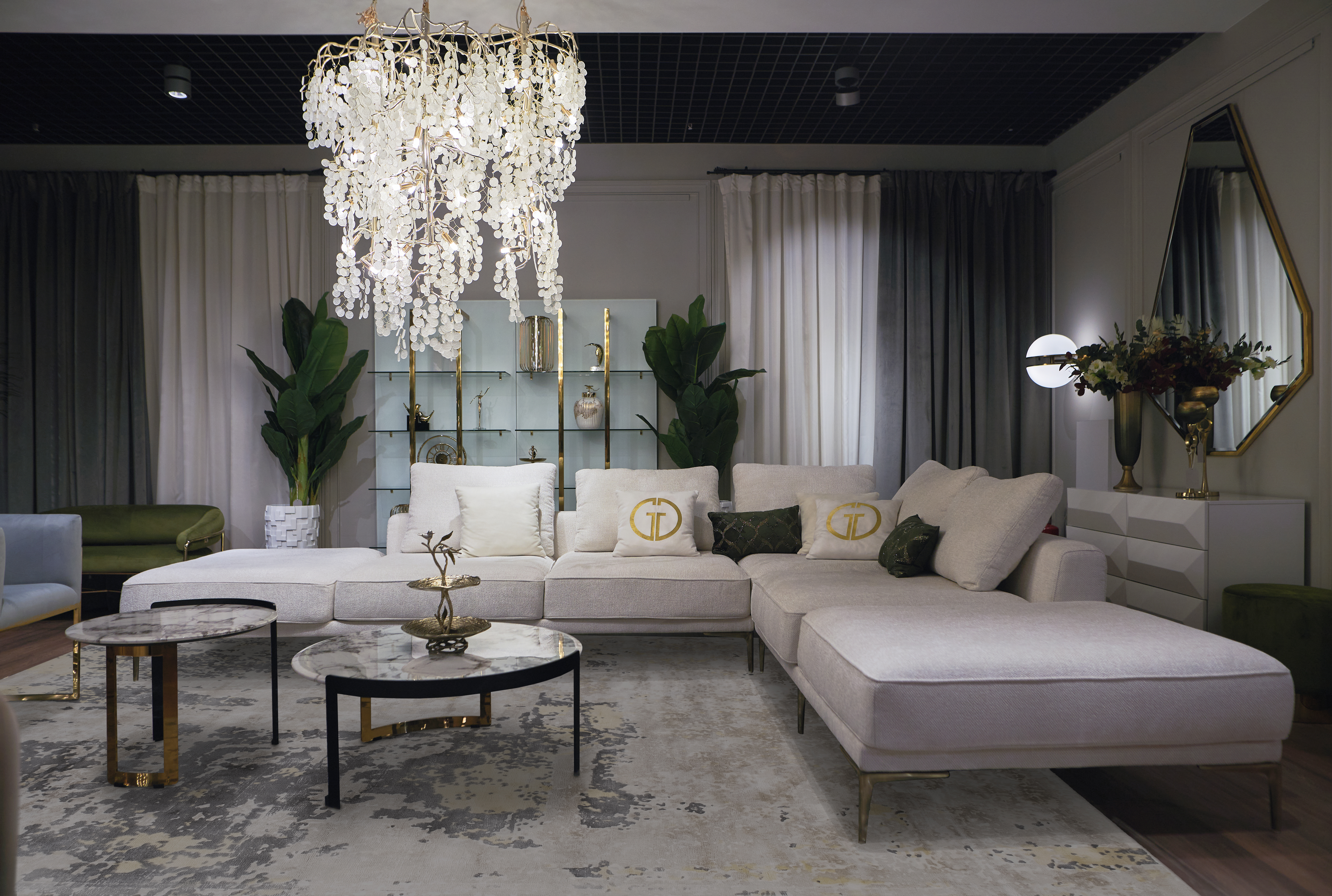 Диван Tesoro модульный левый 8