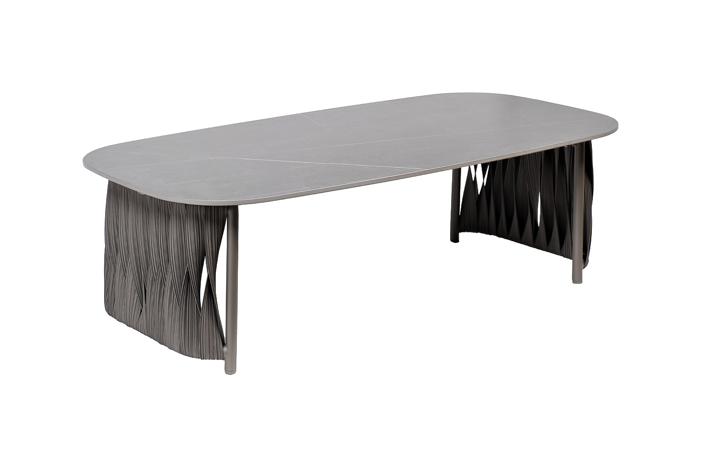 Стол журнальный уличный «Оливер» серый 2