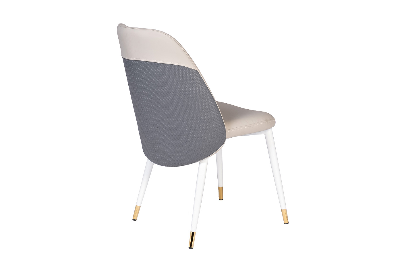 Стул экокожа бежевая/серая 3