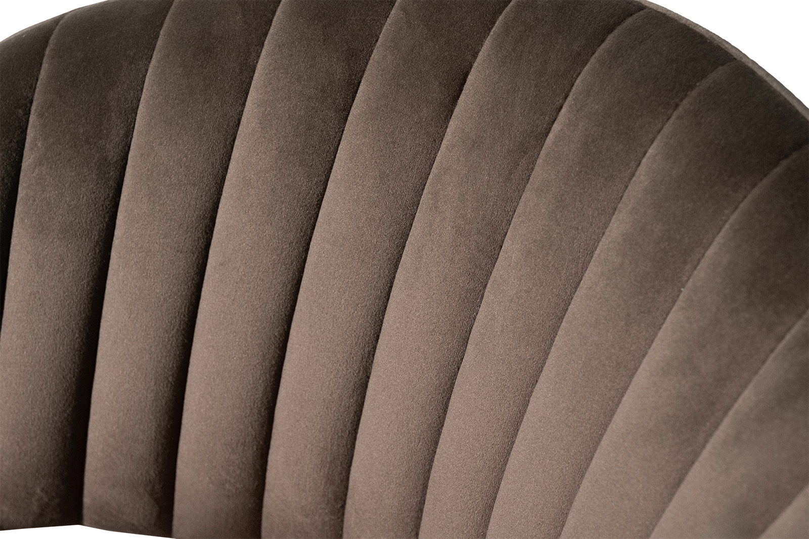 Стул обеденный велюровый темно-коричневый 3