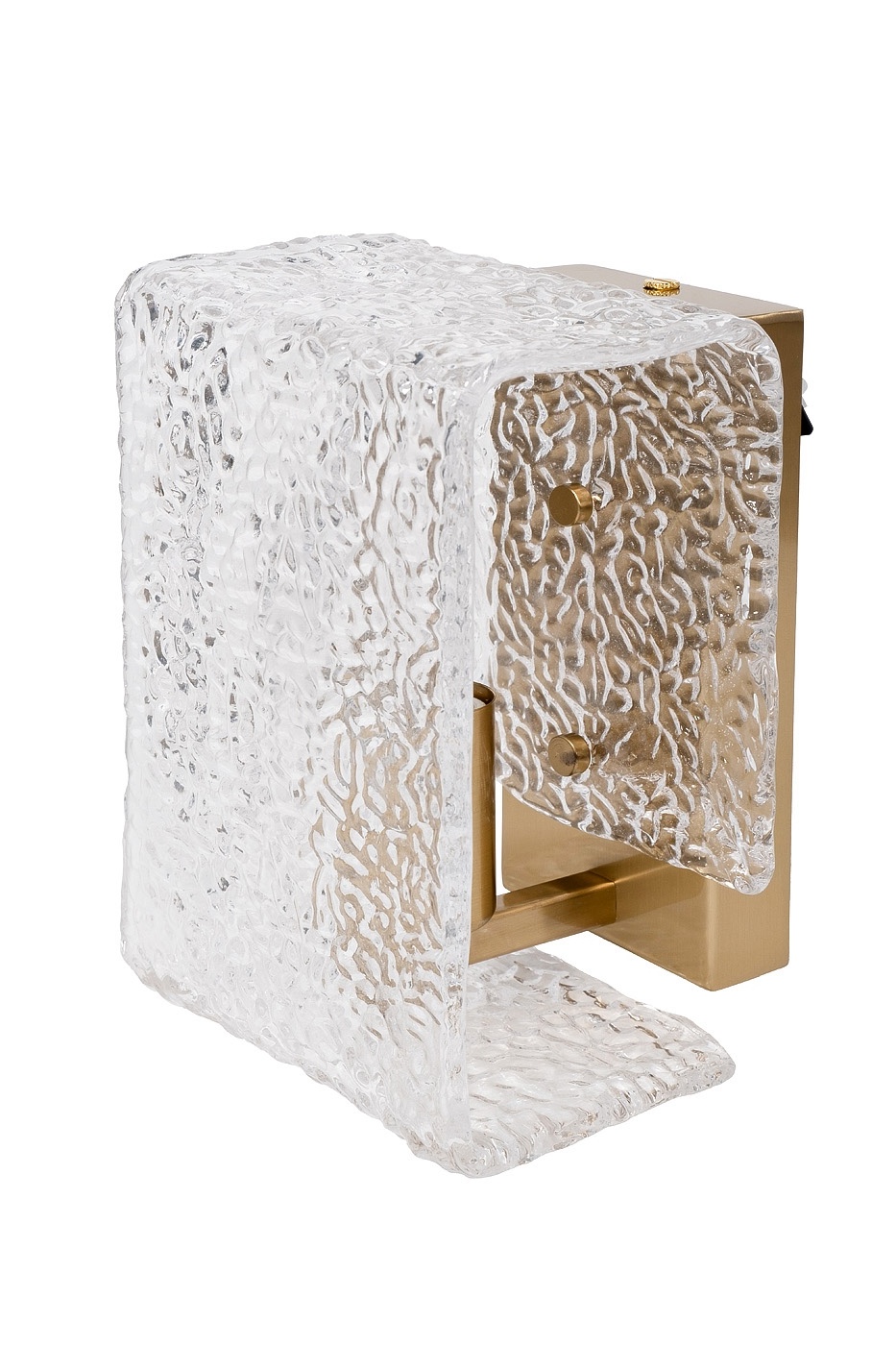 Бра стекло прозрачное/латунь 1