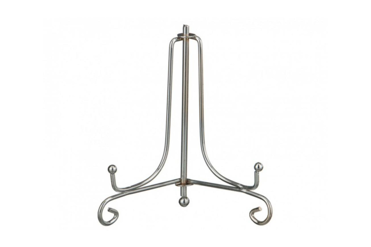 Комплект из 5ти подставок для тарелок серебро 1