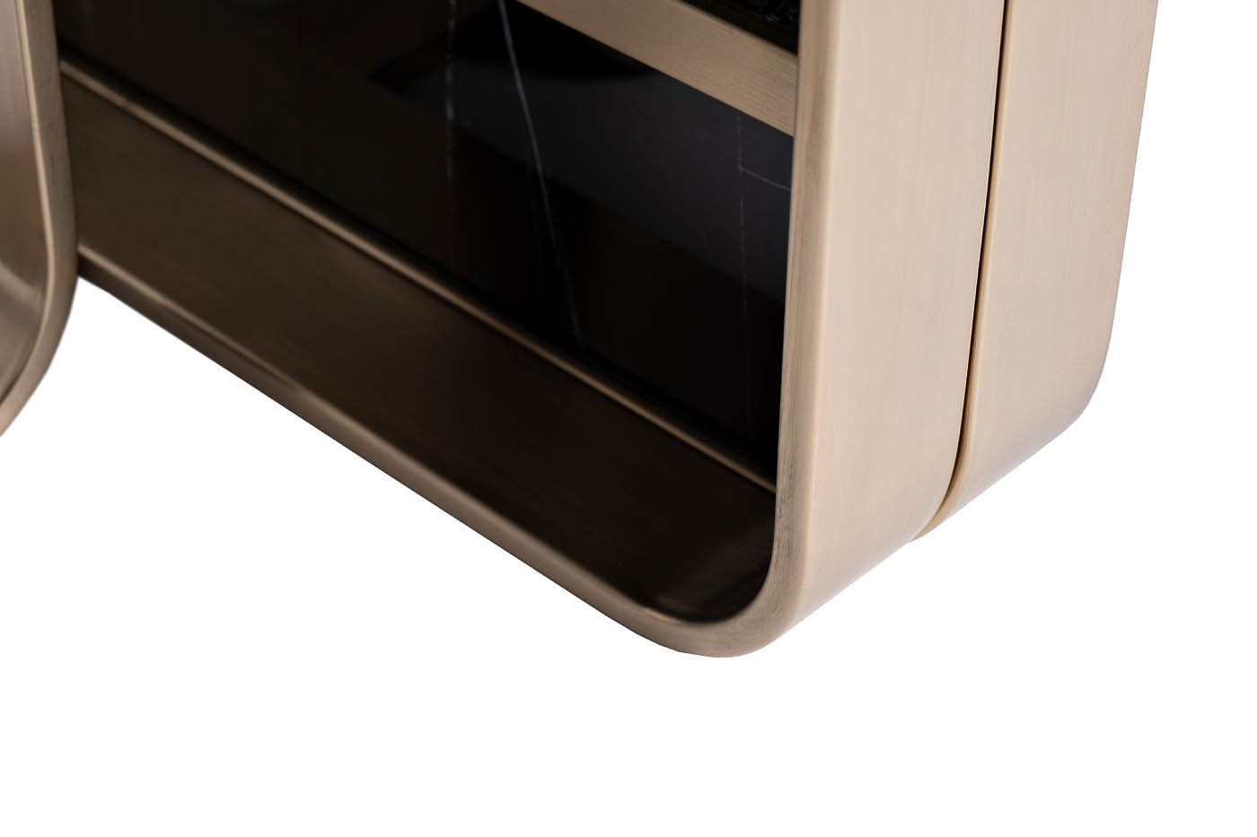 Столик журнальный черный искусственный камень/золото 5