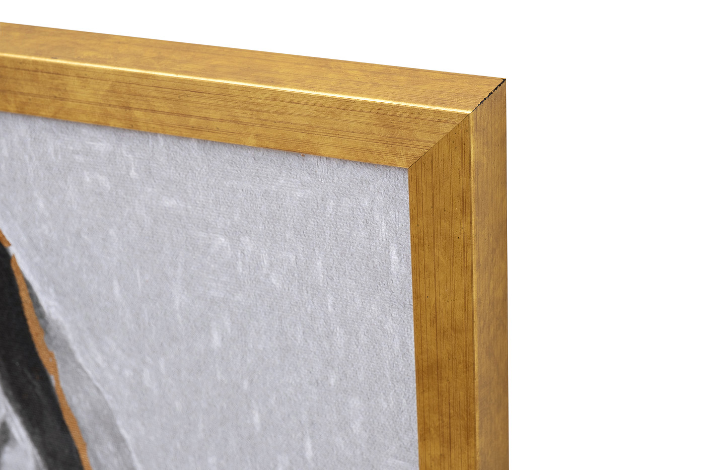 Холст «Девушка с цветами-1» в золотом багете 2