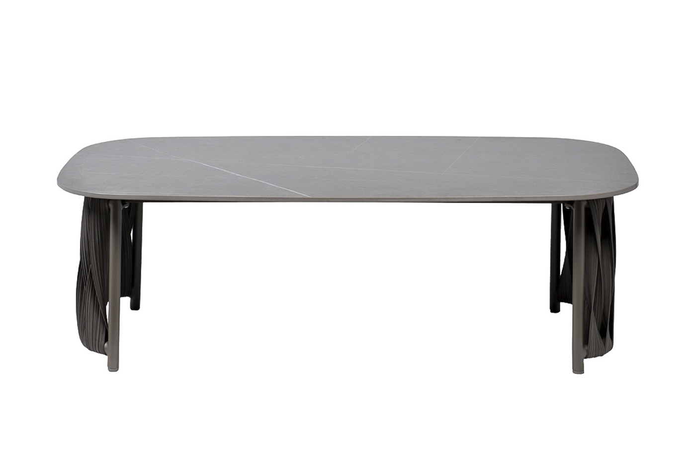 Стол журнальный уличный «Оливер» серый 1