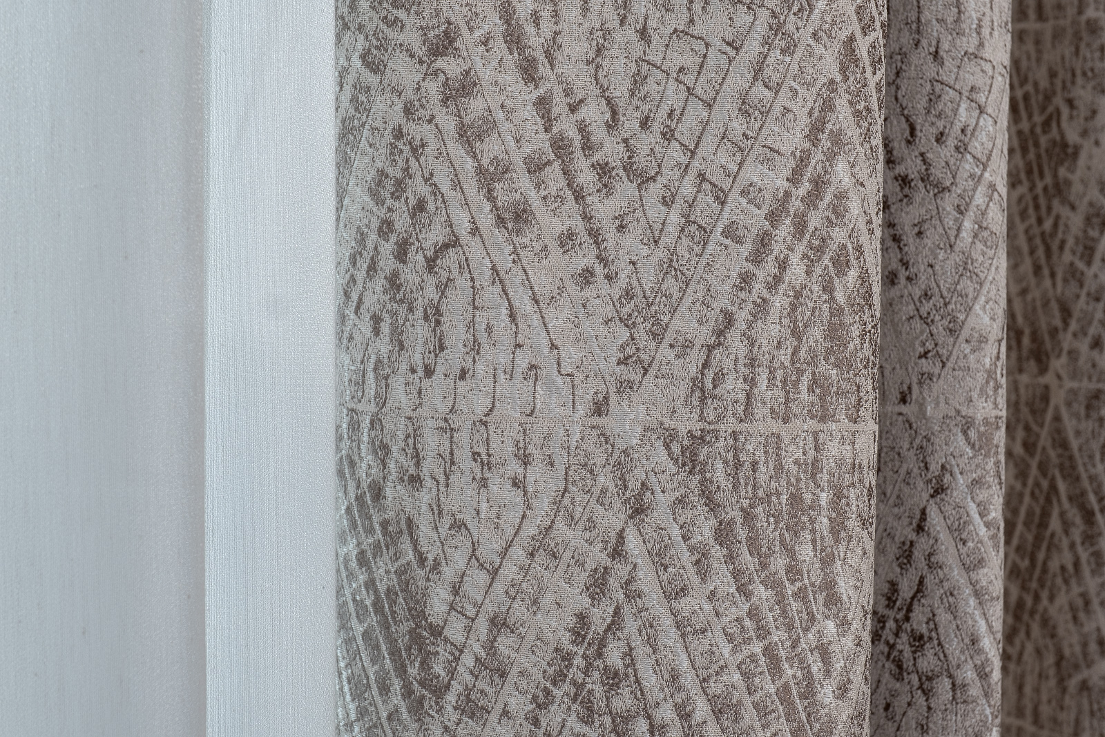 Портьера Серпенте (Serpente) 275х260см золотая 4