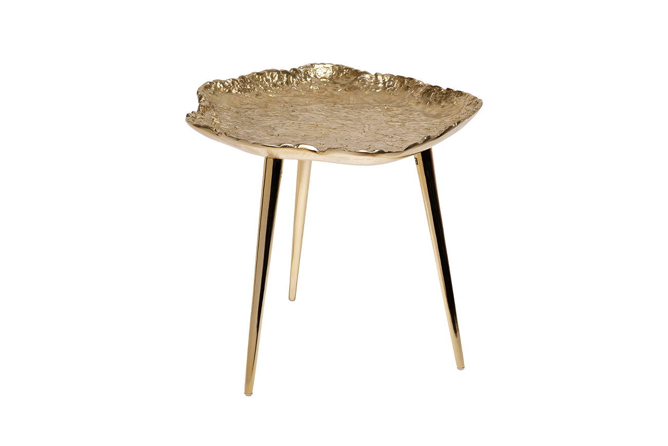 Столик журнальный металлический цвет золото 1