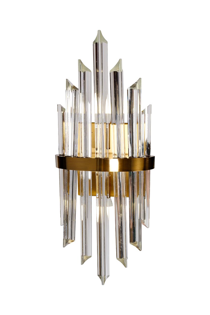 Бра стеклянное (золото) 1