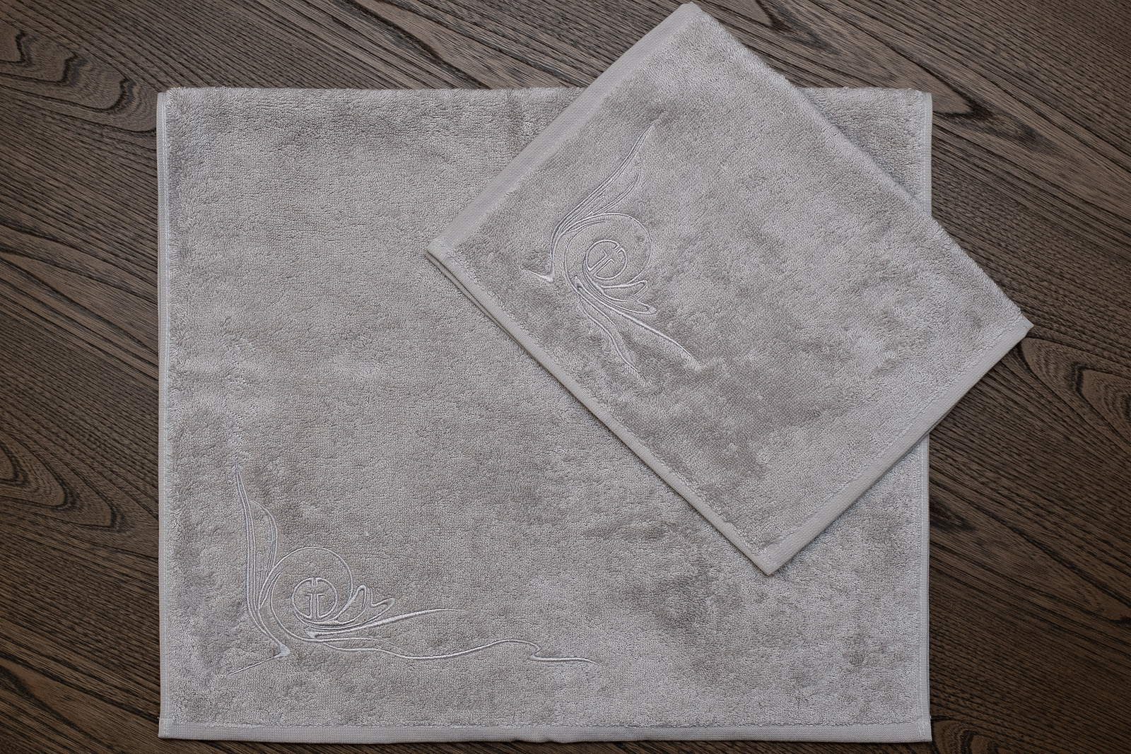 Полотенце «Лирика» 50*90 серое 5