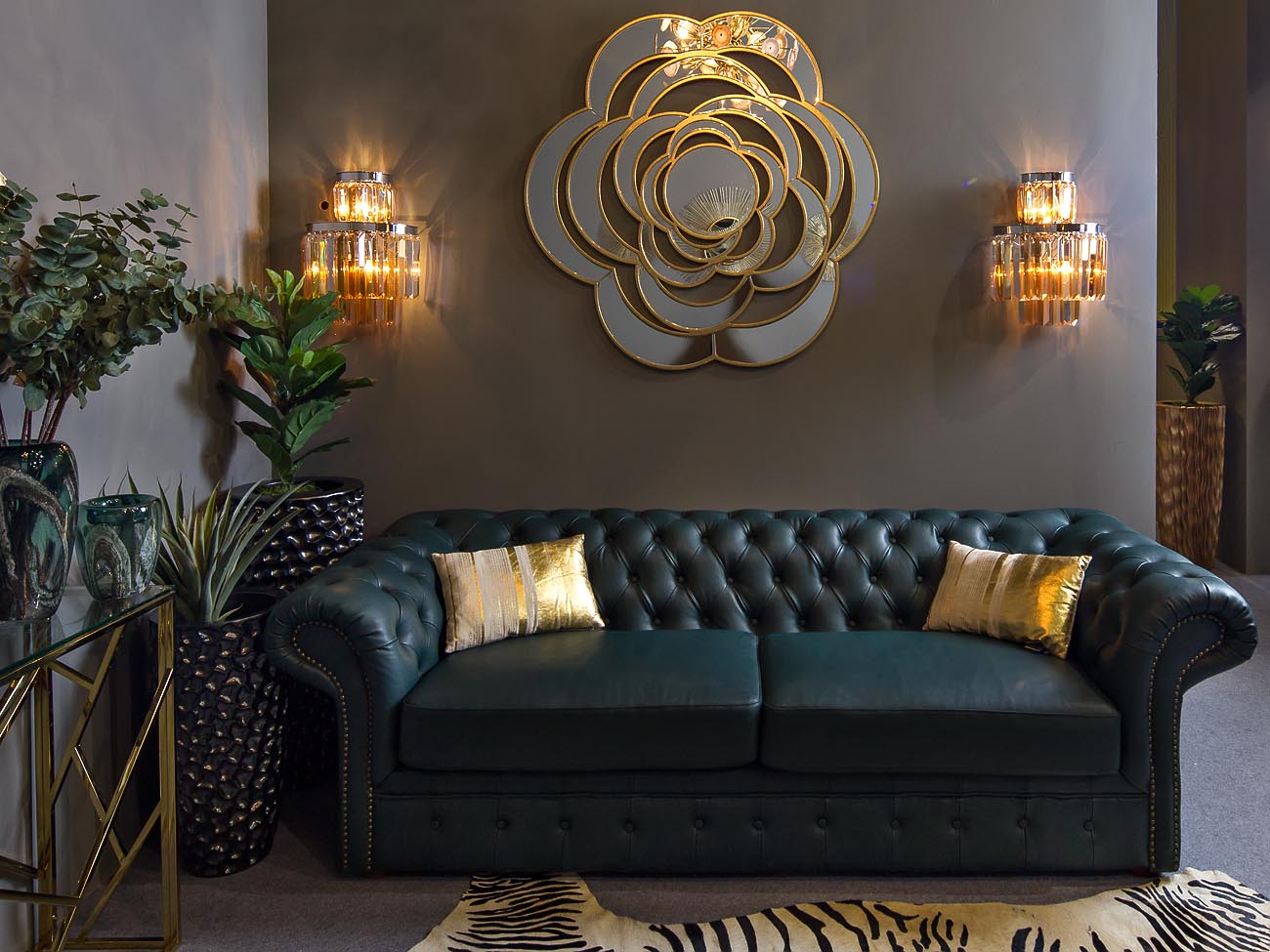 Кашпо жемчужно-черное 3