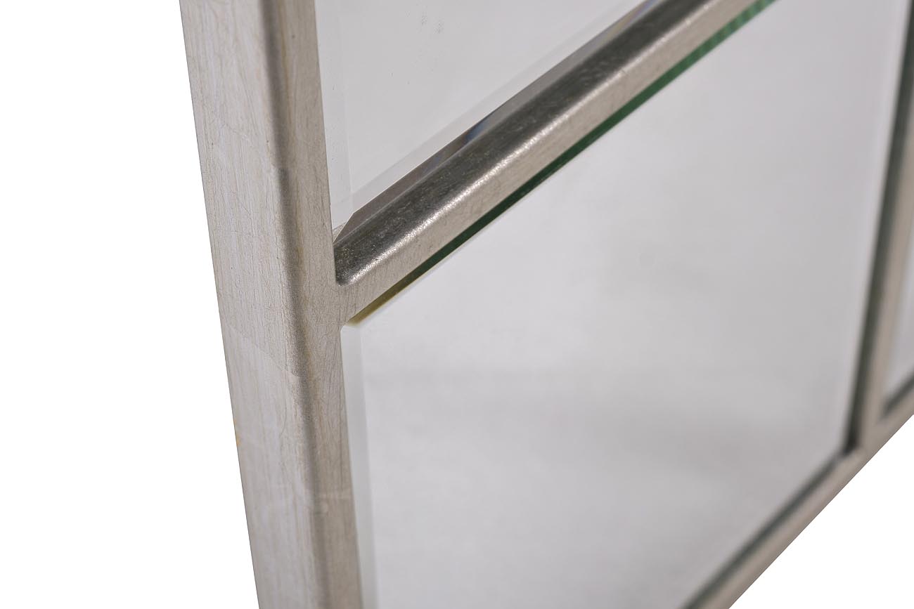 Зеркало прямоугольное в раме цвет хром 3