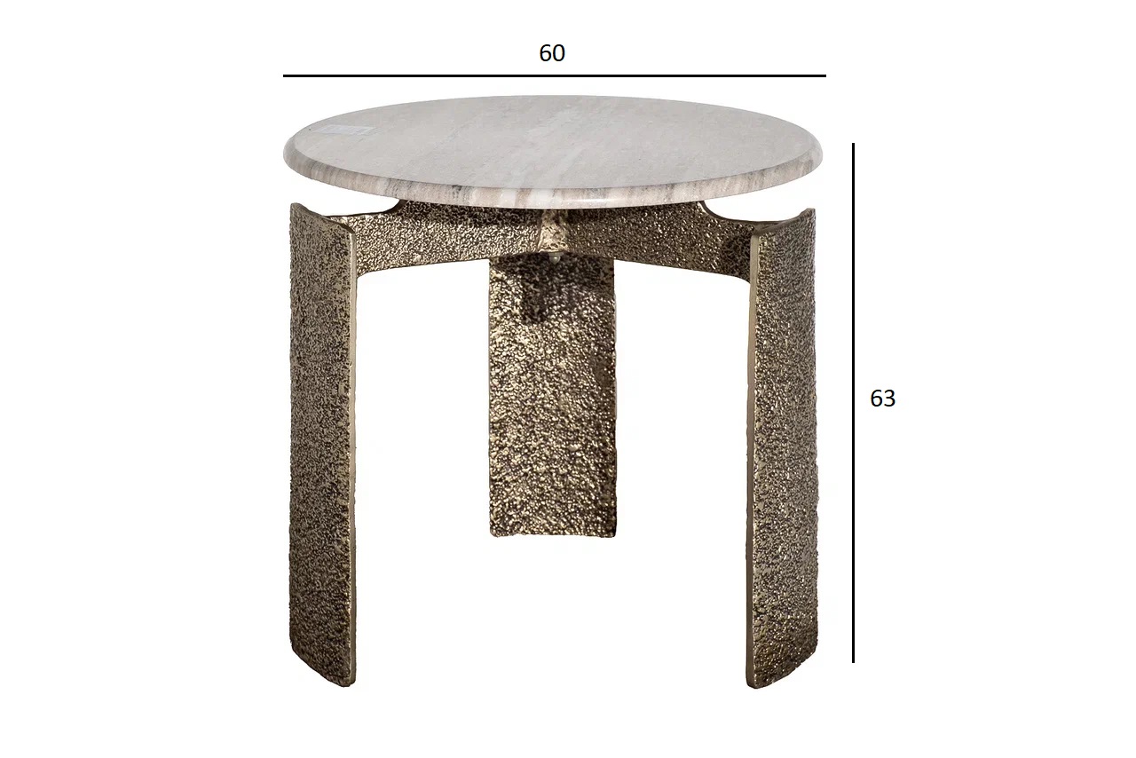 Столик журнальный круглый мраморный 6