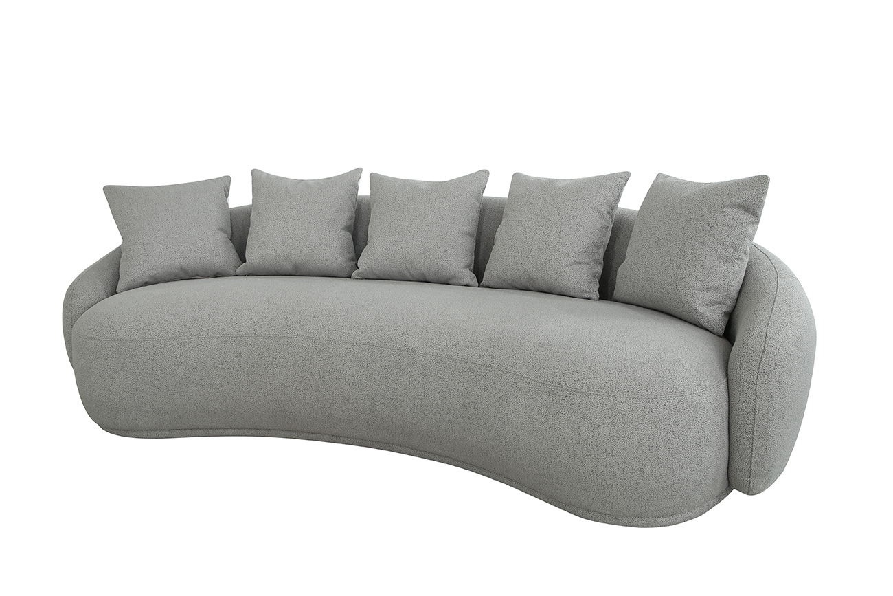 Диван Форли (Forli) трехместный светло-серый 3