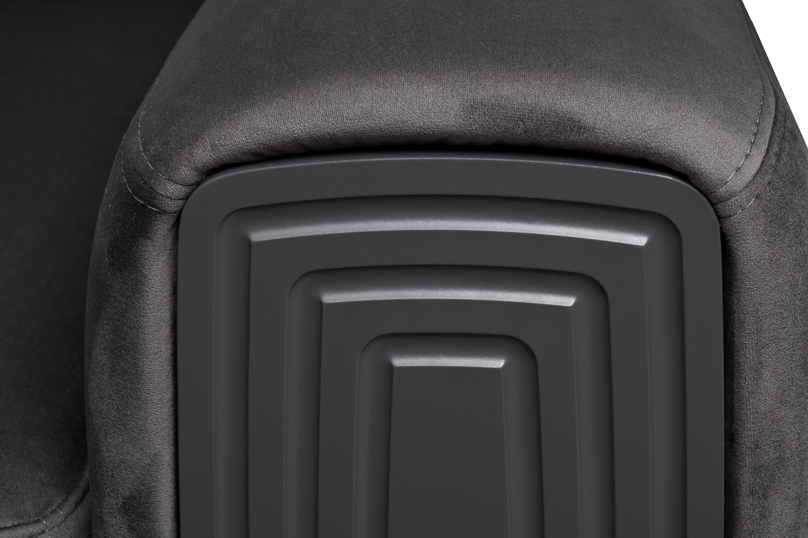 Диван Turin трехместный раскладной велюровый темно-серый 7