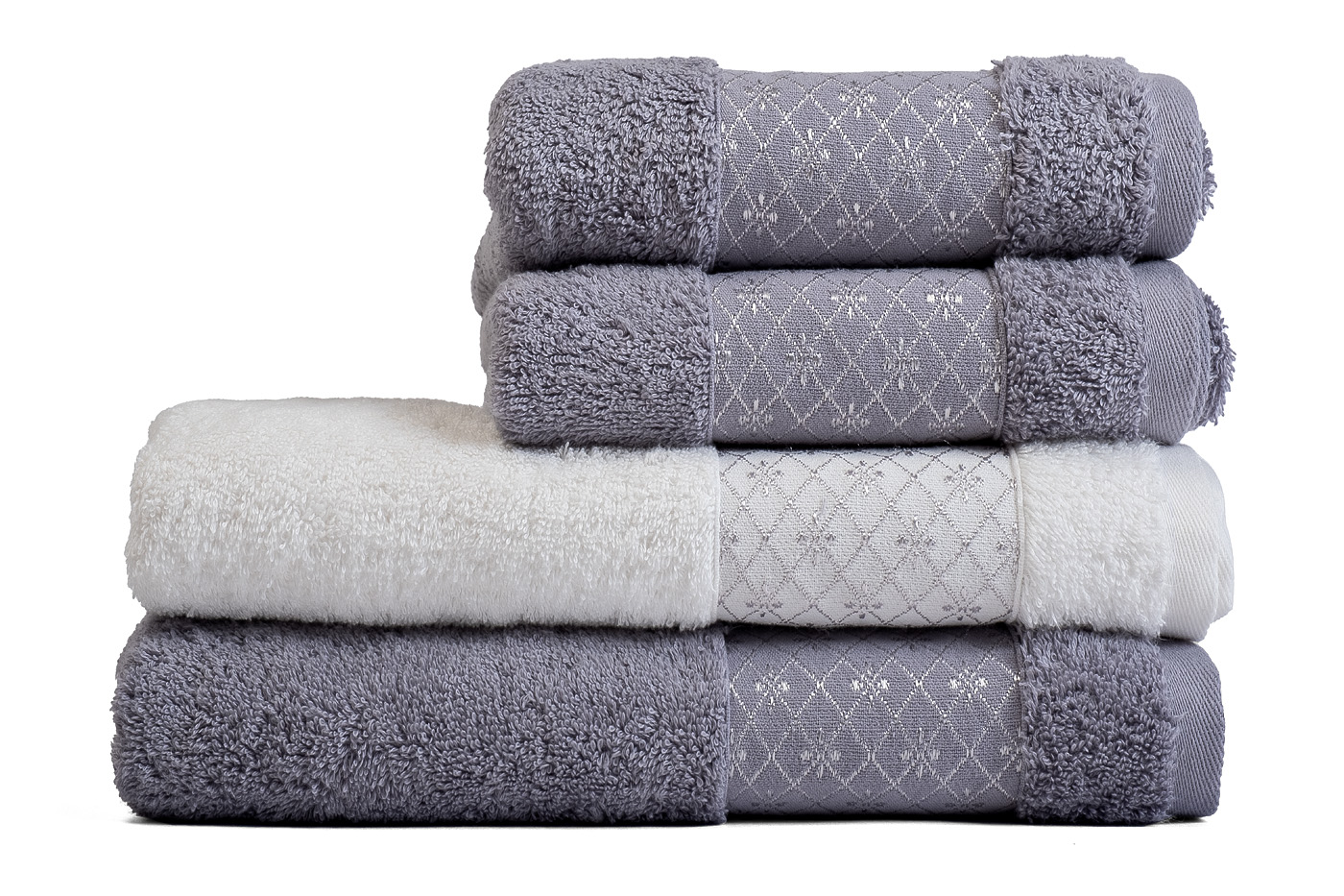 Полотенце «Венера» махровое 50*90 серое 4