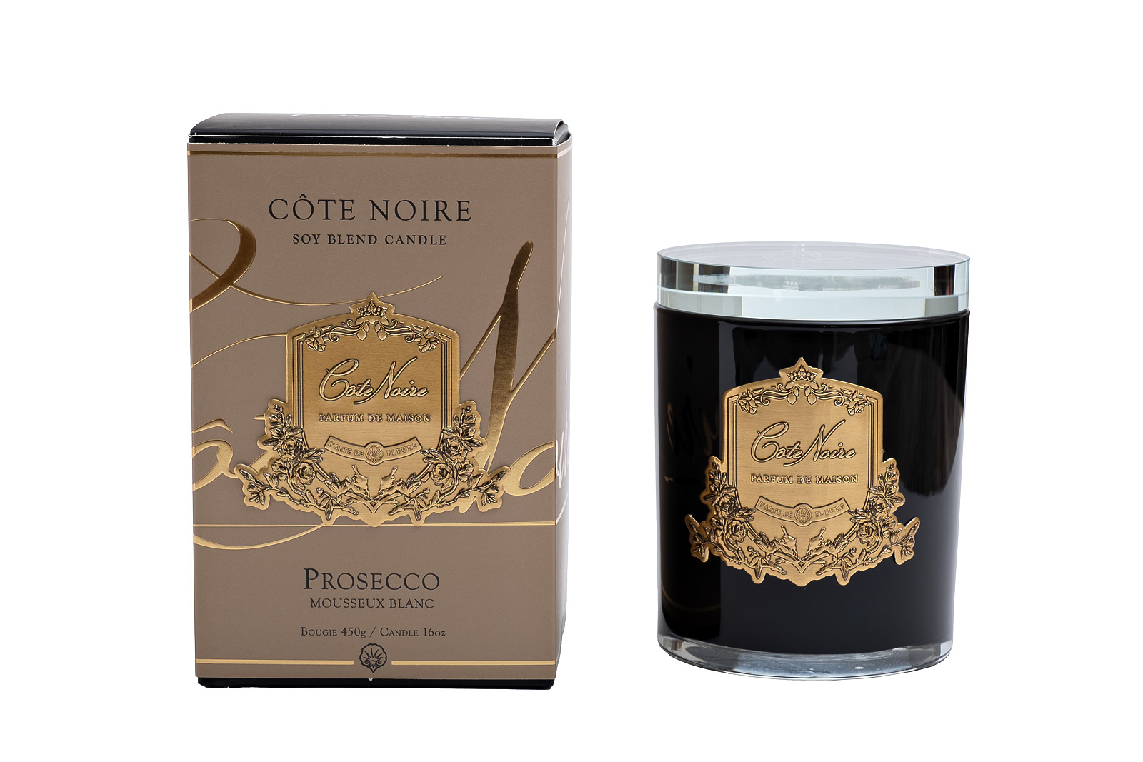 Свеча ароматическая Просекко (Prosecco) в стакане в упаковке 1