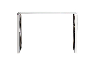 Консоль прозрачное стекло/хром 1 (превью)