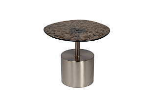 Столик журнальный с рельефным тонированным стеклом