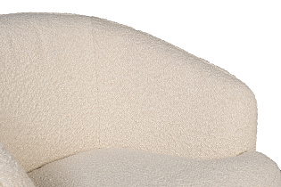 Кресло поворотное букле бежевое