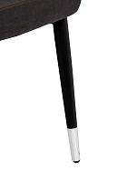 Стул обеденный велюровый серо-коричневый