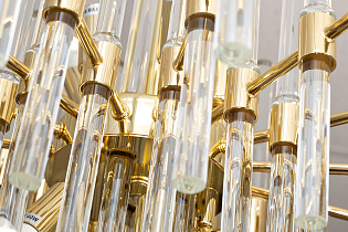 Люстра Ла Скала (La Scala) золото/стекло прозрачное