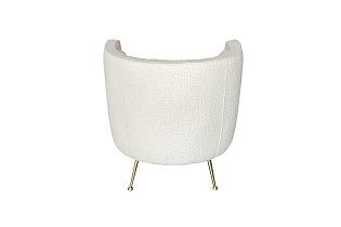 Кресло белое (ткань букле)