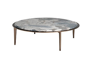 Стол журнальный круглый мраморный