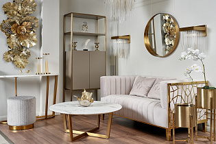 Зеркало круглое в металлической объемной раме 4 (превью)