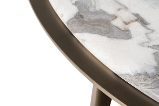 Стол журнальный круглый мраморный