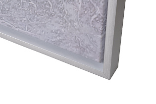 Холст «Голубой мак» в серебряном багете 2 (превью)