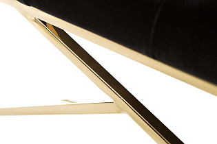 Банкетка черная велюровая