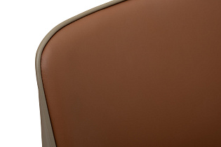 Стул обеденный экокожа терракотовый/бежевый 3 (превью)