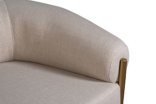 Диван двухместный серый