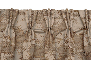 Портьера Bromley 275х260см бежевая