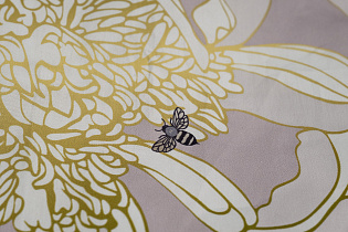 Пододеяльник "Пионы" 210х230см серый